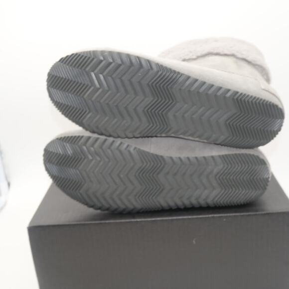 NEW Sorel Women's Size 8 Go Stumptown Bootie Quarry Gray Slippers Faux Fur - Picture 7 of 11